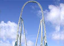 Image of the Stealth roller coaster at Thorpe Park, Staines