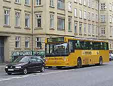 Public bus in the city centre