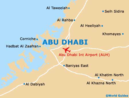 Abu Dhabi map