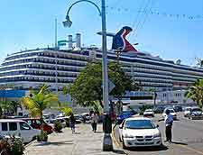 Image of the Spirit cruise liner docked in the bay