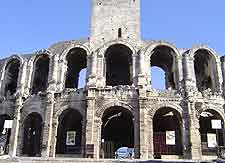 Image of Roman amphitheatre remains at Arles