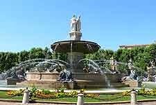 Picture of Aix en Provence and the Rotunda Fountain