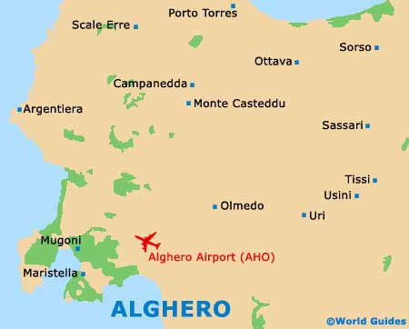 Alghero Map