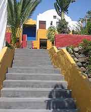 View of hotel stairway