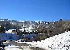 Photo of snowy mountains in Aspen, Colorado, USA
