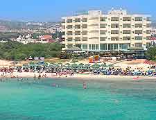 Image of beachfront hotel at Ayia Napa