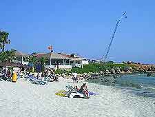 Photo of Nissi Beach and its distant coastline