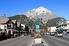 Different view of downtown Banff