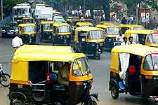 Bangalore Airport (BLR) Directions: Picture of auto rickshaws
