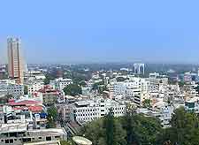 Aerial picture of Bangalore cityscape
