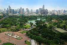 Bangkok Airport (BKK) Information: Aerial view of the city skyline