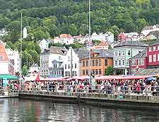 Picture of busy Bergen Fish Market