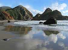 Image of beachfront, taken in the Pfeiffer Big Sur State Park