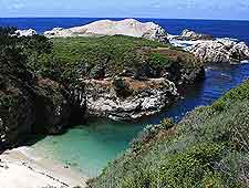 Breathtaking aerial view of the Point Lobos State Reserve