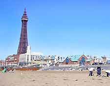 Photo of Blackpool Tower and sandy beach