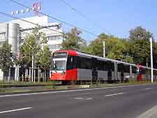 Photo of bus driving around the city centre