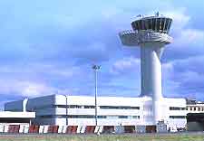Bordeaux Airport (BOD) Airlines: Image of control tower at Merignac Airport