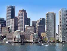 Further skyline photograph of Boston Harbor