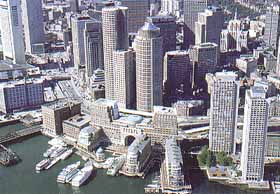 Photograph of the Boston cityscape