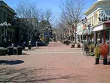 Central view of Pearl Street shops