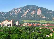Scenic panoramic view of Boulder