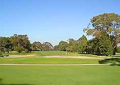 Picture of golf course close to the city