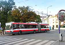 Tram in the city centre