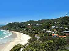 Scenic coastal view of Byron Bay