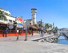 Marina view showing lighthouse
