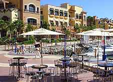 Photo of outdoor cafe in the summer