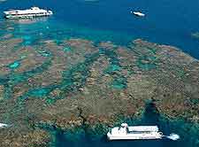 Aerial view of the Great Barrier Reef