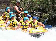 White water rafting image