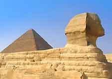 Picture of the Great Sphinx on a hot Egyptian day