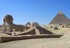 Giza pyramids and Sphinx picture
