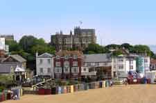 Picture showing the beachfront at Broadstairs