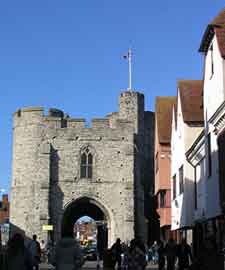 Photo of the medieval West Gate Towers