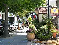 Image showing local shops, taken in the summer season