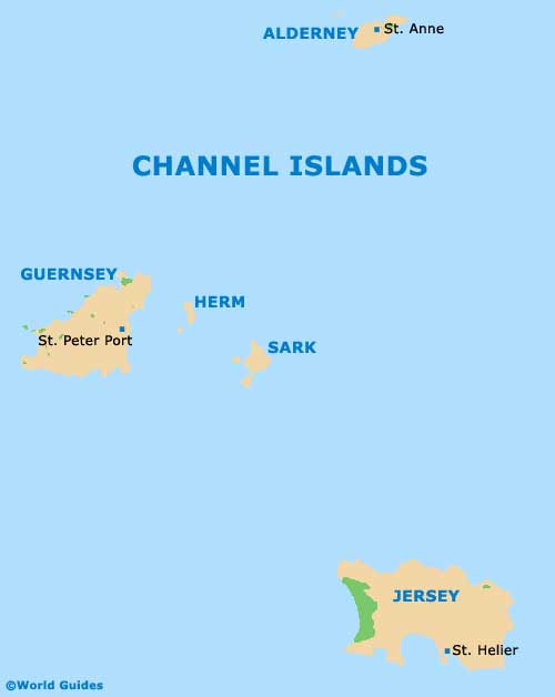 Channel Islands map