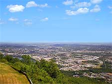 Distant view of the city from Lookout Mountain, photo taken by Teke