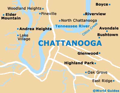 Real Estate Comps on Chattanooga Tennessee Map
