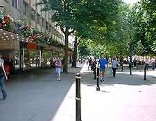 Picture of shoppers strolling along the Promenade