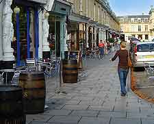 Picture of central street and public house tables