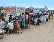 Image of beachfront dining