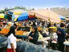 Photo of busy local market