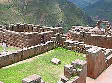 Pisac view, showing local ruins