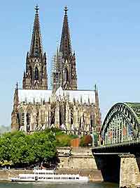 View of the Cologne Cathedral (Kolner Dom)