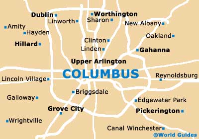 Columbus Maps And Orientation Columbus Ohio Oh Usa