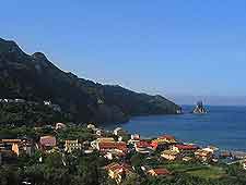 View of Agios Gordis Beach
