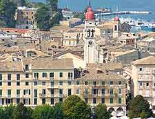 Aerial photo of Corfu Town