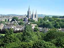 Aerial view of the city